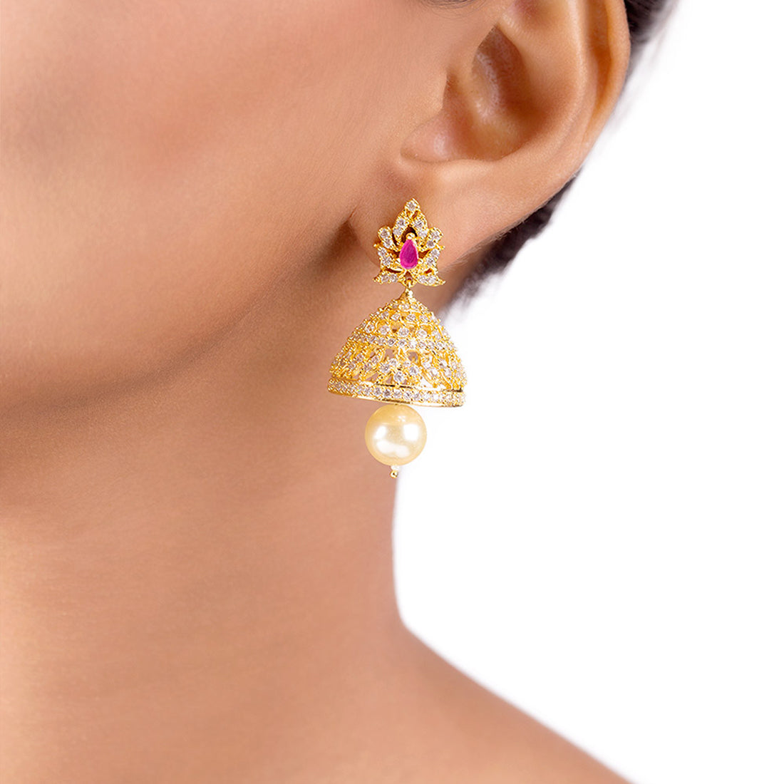 Ethnic Inspired Brass Earrings