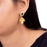 Yellow Gold Plated Ethnic Earrings
