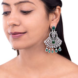 Heavily Embellished Drop Earrings