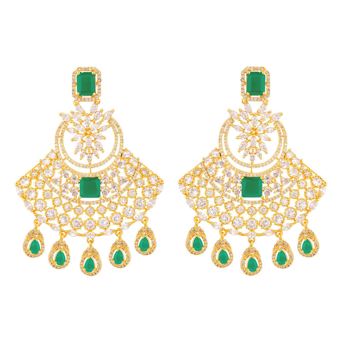 Heavily Embellished Ethnic Inspired Earrings