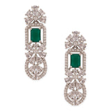 Emerald Studded Shiny Necklace Set