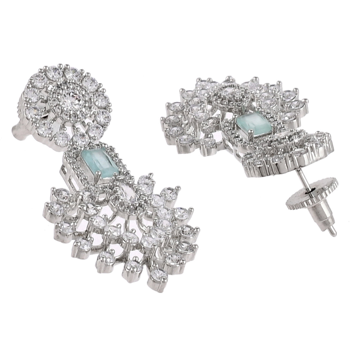CZ Elegance Drop Style Jewellery Set