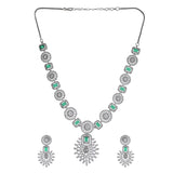 CZ Elegance Emerald Cut CZ Jewellery Set