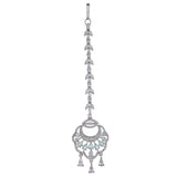 CZ Elegance Silver Plated Maang Tika