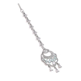 CZ Elegance Silver Plated Maang Tika