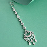 CZ Elegance Silver Plated Maang Tika