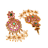Heavily Embellished Pearl Beads Ethnic Jewellery Set