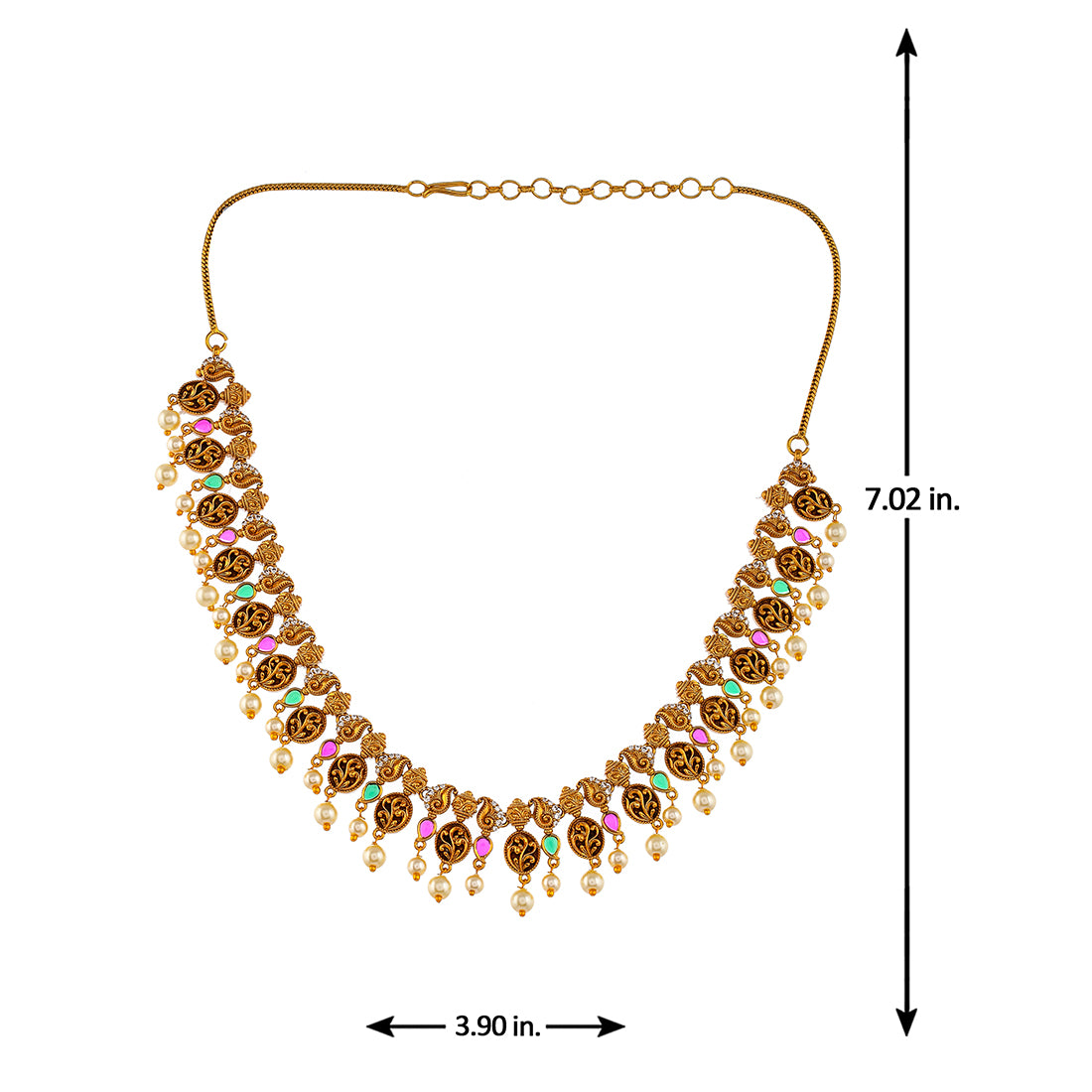 Gold Opulence Traditional Necklace Set