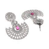 CZ Elegance Pink and White Zircons Jewellery Set