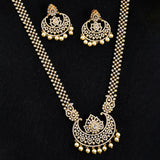 Zircons and Pearl Beads Opulent Jewellery Set