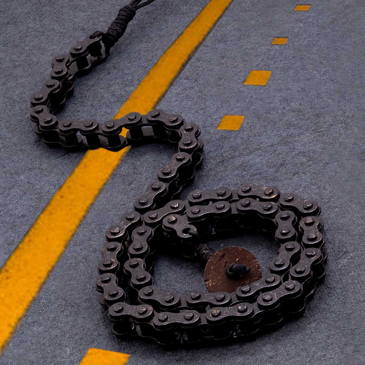 Black Rhodium Plated Motorcycle Diaries Bike Chain