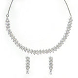 Gem Silver Necklace Set