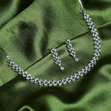 Gem Silver Necklace Set