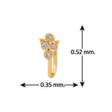 Zircons Adorned Casual Nose Pin