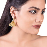 Heavily Embellished Jhumka Earrings