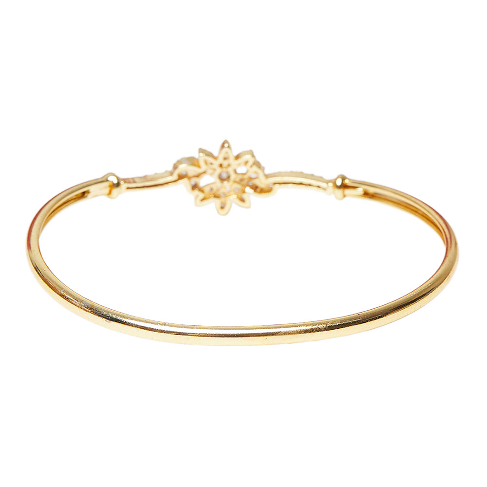 Sparkling Elegance CZ Gold Plated Bracelet