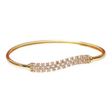 Sparkling Elegance Gold Plated Slender Bracelet