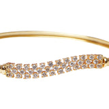 Sparkling Elegance Gold Plated Slender Bracelet