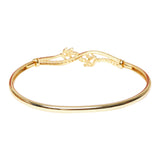Sparkling Elegance Gold Plated Brass Bracelet