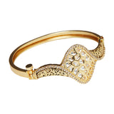 Faux Kundan Gold Plated Brass Bracelet