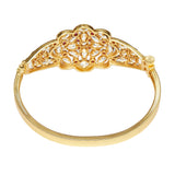 Faux Kundans Embellished Gold Plated Brass Bracelet