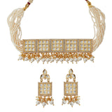 Kundan Studded Shiny Necklace Set