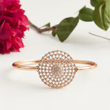 Elegance Rose Gold Bracelet With Center Design