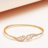 Gold Finish Infinity Inspired Bracelet