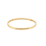 Sparkling Elegance Round Cut CZ Adorned Gold Plated Brass Bracelet