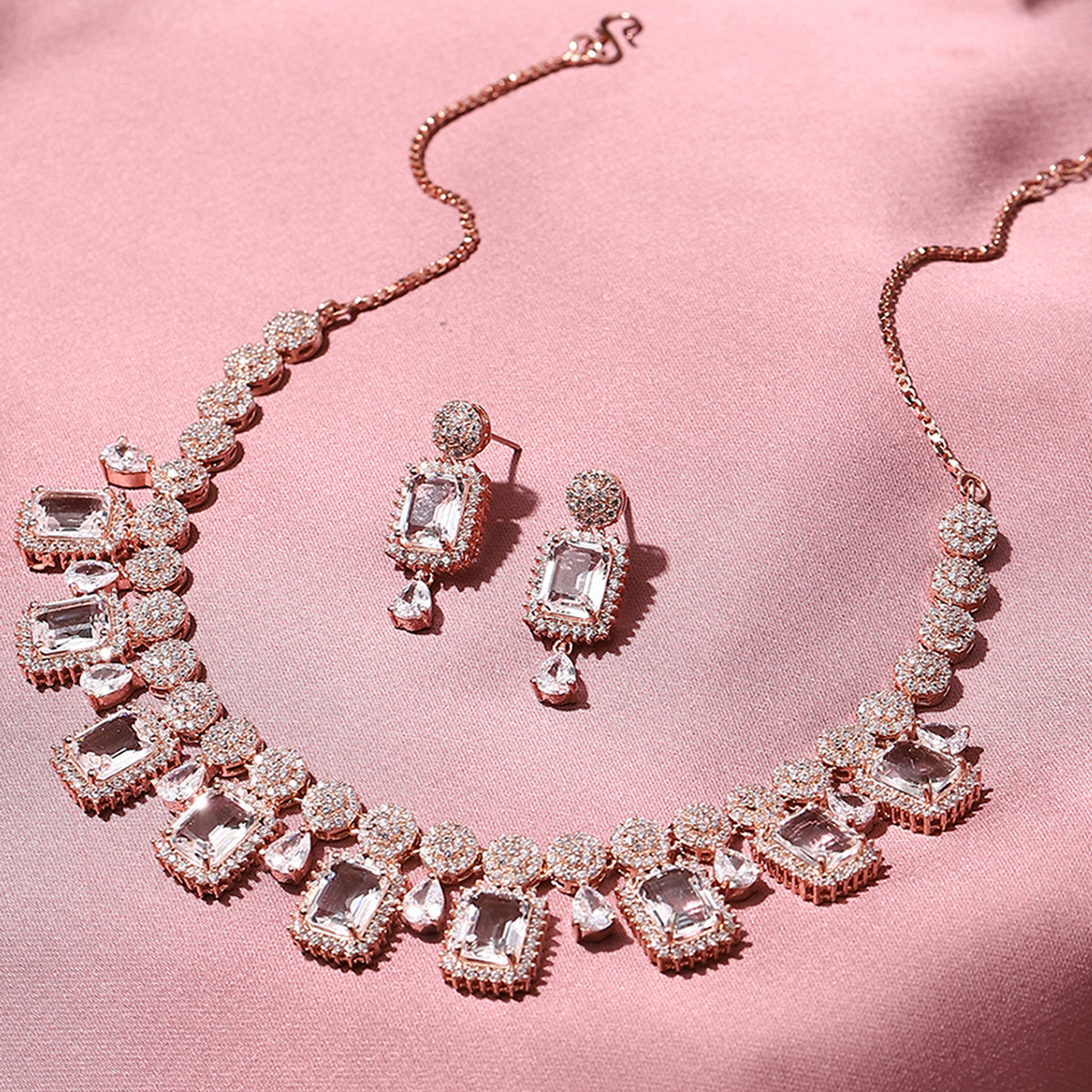 Rose Gold Brass Necklace Sets – VOYLLA