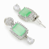 Sparkling Elegance Green Stones Necklace Set