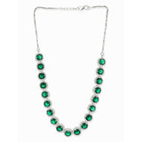 Sparkling Elegance Emerald Hued CZ Jewellery Set