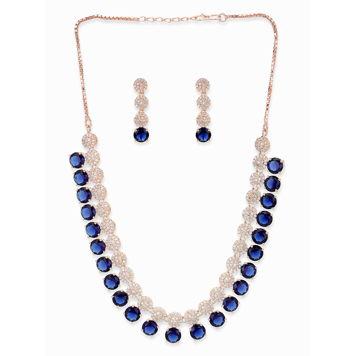 Shop WheatonArts | Blue and White Embossed Glass Chain Necklace - Shop  WheatonArts
