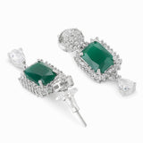 Sparkling Elegance Green Stones Necklace Sets