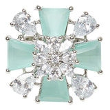 Sparkling Elegance Turquoise Stones Ring