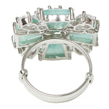 Sparkling Elegance Turquoise Stones Ring