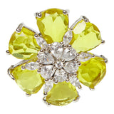 Sparkling Elegance Yellow Stoned Ring