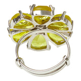 Sparkling Elegance Yellow Stoned Ring