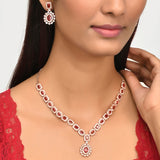Sparkling Elegance Teardrop Cut Jewellery Set