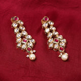 Kundan Gold plated Brass Earrings