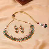 Kundan Gold Plated Choker Necklace Set