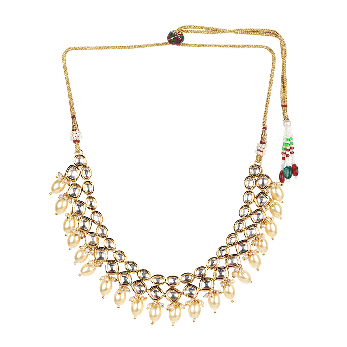 Kundan Elegance Gold Plated Necklace Set