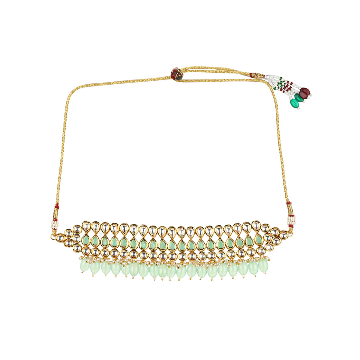 Kundan Gold Plated Choker Necklace Set