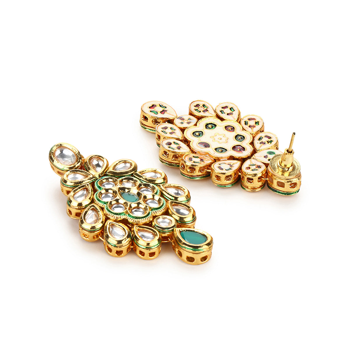 Kundan Gold Plated Brass Jewellery Set
