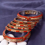Heavily Embellished Lac Inspired Bangles
