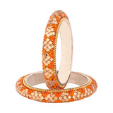 Gems Studded Surface Lac Inspired Bangles