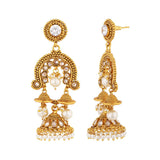 Faux Pearls Embellished Earrings