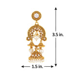 Faux Pearls Embellished Earrings