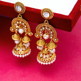 Faux Pearls Embellished Earrings