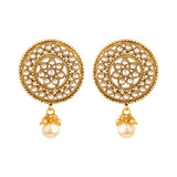 Dome Style Embellished Earrings